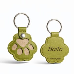 Portachiavi cane personalizzato incisi con peli